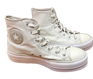Converse Chuck Taylor All Star Lift Cream Platform High Tops Size 9
